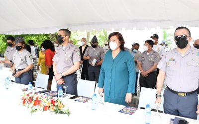Interior y Policía recibe 927 nuevos agentes de la 136 promoción de la Escuela de Entrenamiento Policial Mayor General Benito Monción Leonardo, en Hatillo, San Cristóbal
