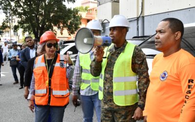 Interior y Policía colabora con simulacro de evacuación
