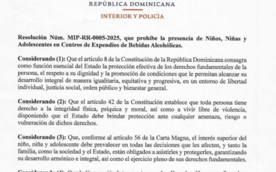 El Ministerio de Interior y Policía emite Resolución MIP-RR-0005-2025