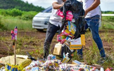 Interior y Policía elimina 10, 191 fuegos artificiales incautados por distribución y venta ilegal